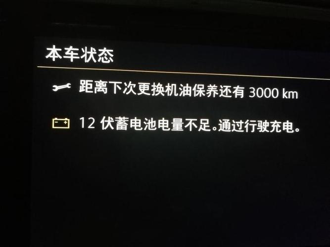 问题：刚提回新车显示电瓶电量不足(图)  第2张