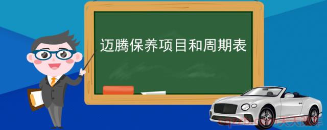 迈腾保养项目和周期表(汽车小保养内容)