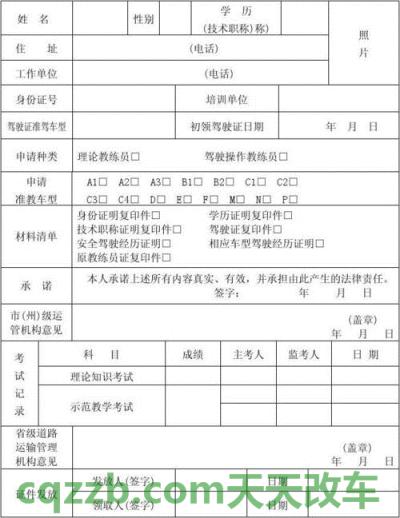 关于汽车：如何申请从事机动车驾驶员培训业务_交通业务办理  第2张