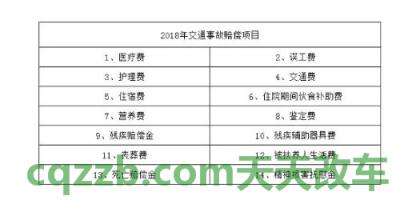 汽车分享：2018年农村交通事故赔偿标准_交通业务办理  第2张