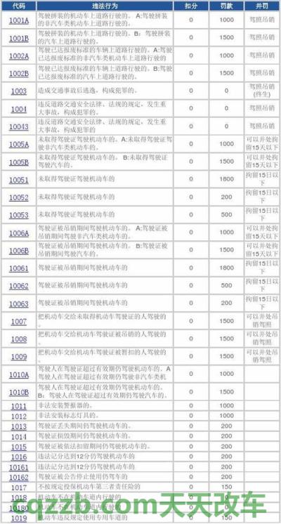 了解：违章1013代码_交通问题