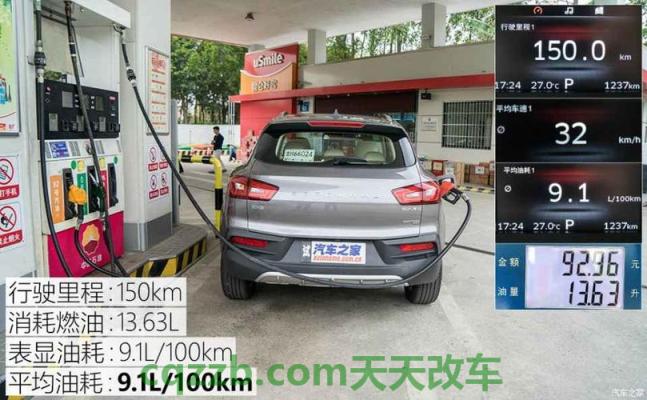 了解：100公里油耗计算工具 1.8t的车型四驱