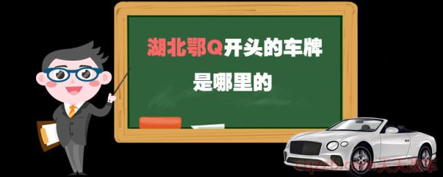 湖北鄂Q开头的车牌是哪里的(汽车车牌的组成)  第1张
