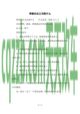 车友：得意_什么是得意