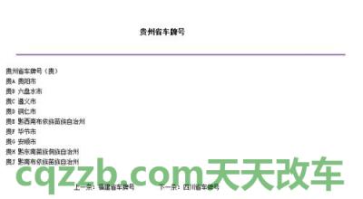 有用:贵d的车牌是贵州哪个地方 国vi相当于国几标准 第2张