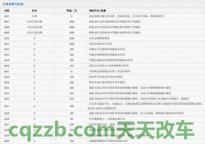 车问答：违章代码1006是什么意思_交通问题  第2张