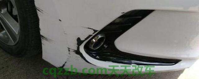 前保险杠刮蹭千万别补漆(只更换车辆的保险杠属于事故车辆么)  第1张