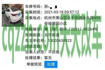 车回答:杭州违章停车怎么处理_交通问题 第2张