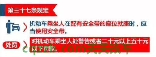 关于：2021新交规安全座椅处罚 2021新交规后排系安全带的规定  第3张