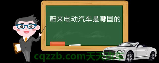 蔚来电动汽车是哪国的(蔚来汽车的理念)