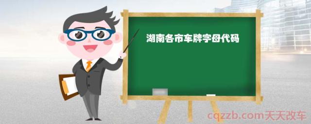 湖南各市车牌字母代码(湖南各市车牌代码) 第1张