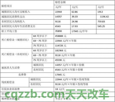 疑问：2018年交通事故精神损失费赔偿标准_交通问题  第2张