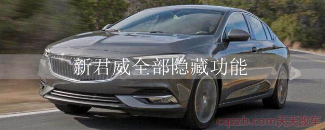 新君威全部隐藏功能()
