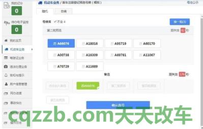 汽车知识：车管所上牌选号攻略_交通业务办理