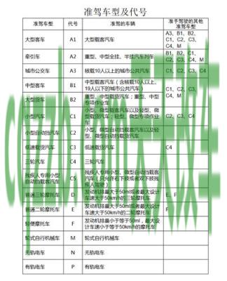 汽车分享：准驾车型代号_什么是准驾车型代号  第2张