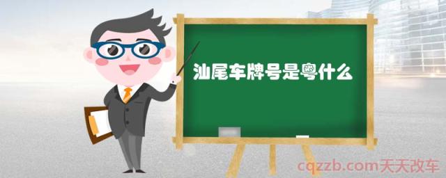 汕尾车牌号是粤什么(车牌的颜色)