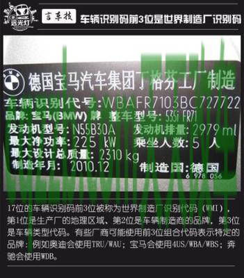 了解汽车：车辆识别码_什么是车辆识别码