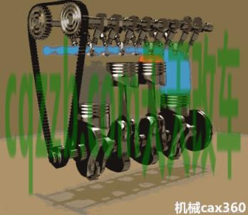 问题：发动机的原理动态图 发动机冒蓝烟是什么原因  第2张