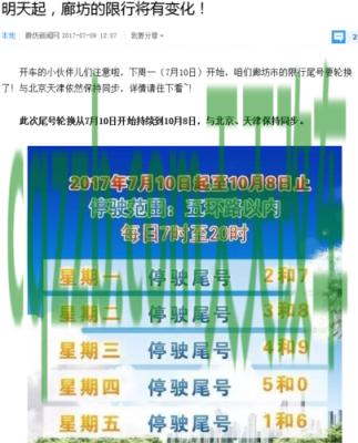 车回答：廊坊限行尾号_交通业务办理  第2张