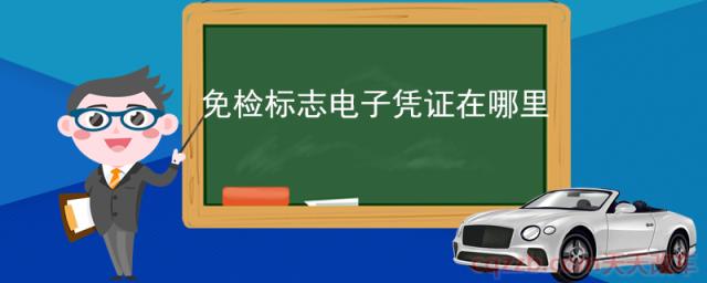免检标志电子凭证在哪里(免检标志电子凭证什么时候实行)