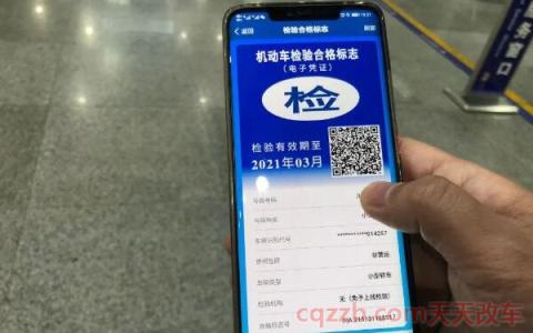 电子年检标志怎么查看(免检标志电子凭证在哪里) 第2张