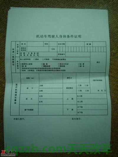 有关：机动车驾驶人身体条件证明有效期_交通问题  第4张