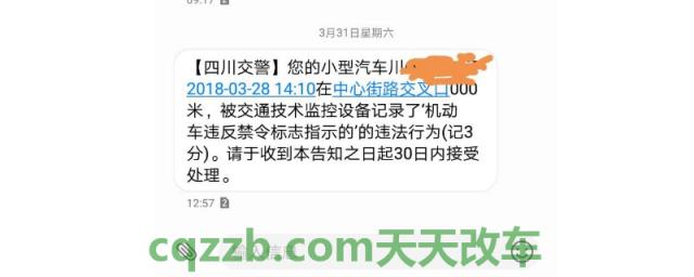 短信提示30日处理违章(处理违章有几种方式)